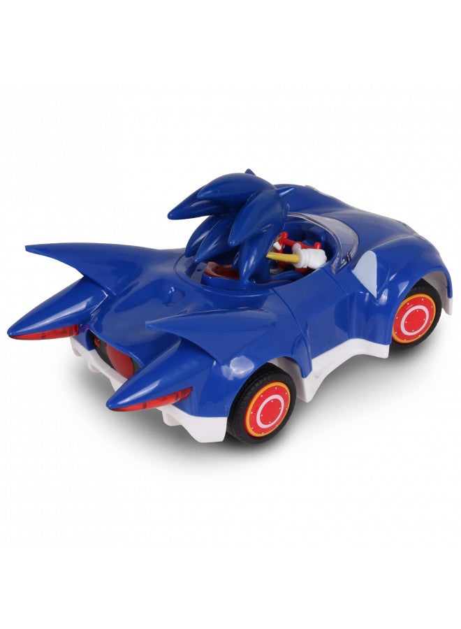 Sonic The Hedgehog Sonic & Sega All-Stars Racing RC: Sonic - NKOK (681), 1:28 Scale 2.4GHz Remote Controlled Car, 6.5" Compact Design, Officially Licensed Sega Sonic The Hedgehog, Battery Powered, Ages 6+ - Image 4