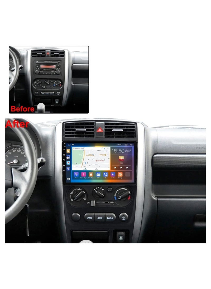 SHEZA STAR - Android Screen For Suzuki Jimny 2007 To 2012 4GB RAM 64GB Memory Support Apple Carplay Android Auto Full HD Touch Screen 9 Inch built In Bluetooth USB Radio WiFi Play Store Backup Camera included - Image 1