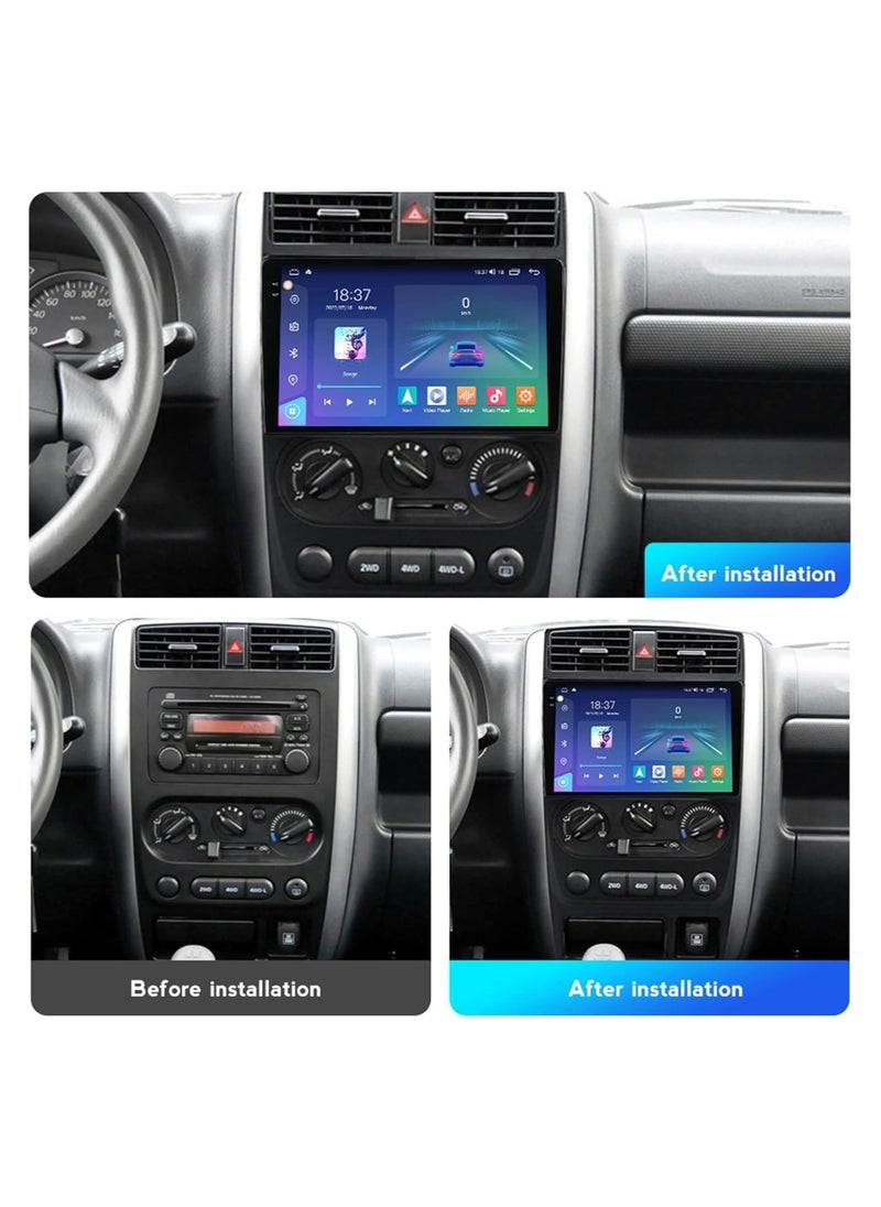 SHEZA STAR - Android Screen For Suzuki Jimny 2007 To 2012 4GB RAM 64GB Memory Support Apple Carplay Android Auto Full HD Touch Screen 9 Inch built In Bluetooth USB Radio WiFi Play Store Backup Camera included - Image 1