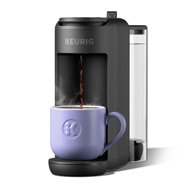 Keurig K-Mini Mate Plus Single-Serve K-Cup Pod Coffee Maker, Compact, 3 Cup Sizes, Brew Over Ice and Strong Button Features, 50 oz Removable Reservoir, Matte Black - Image 1