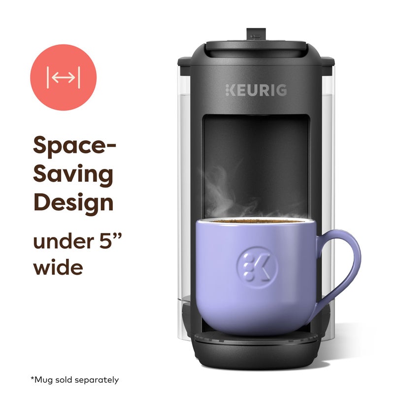 Keurig K-Mini Mate Plus Single-Serve K-Cup Pod Coffee Maker, Compact, 3 Cup Sizes, Brew Over Ice and Strong Button Features, 50 oz Removable Reservoir, Matte Black - Image 2