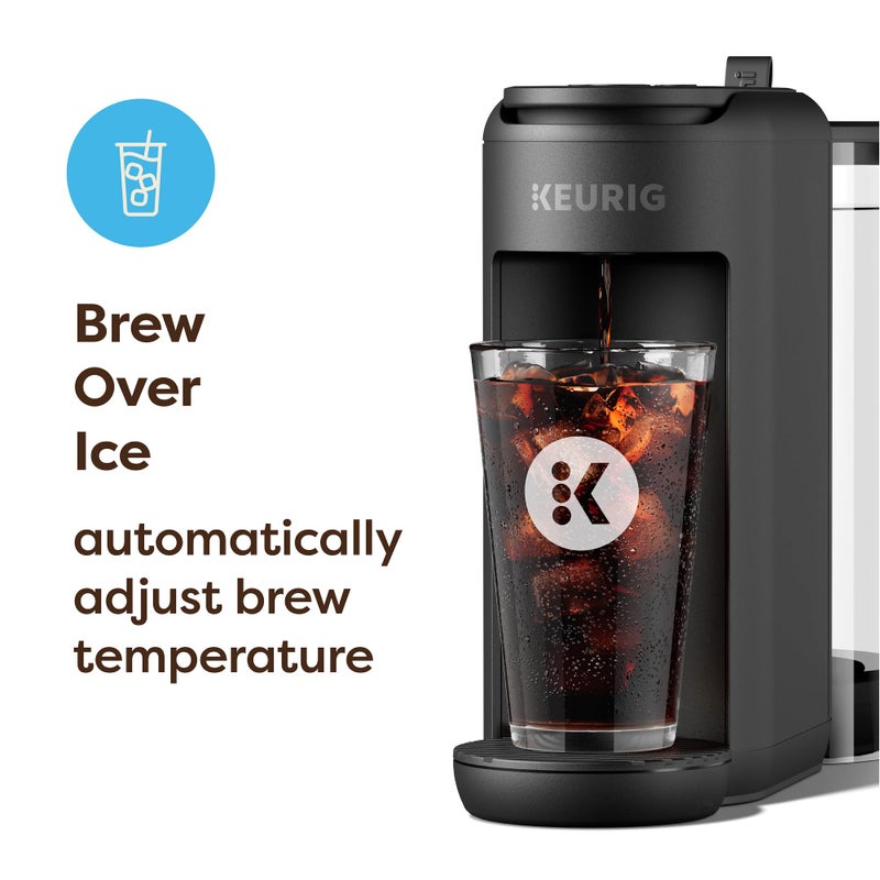 Keurig K-Mini Mate Plus Single-Serve K-Cup Pod Coffee Maker, Compact, 3 Cup Sizes, Brew Over Ice and Strong Button Features, 50 oz Removable Reservoir, Matte Black - Image 3