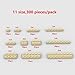 YUJHITP 300PCS Tan Bulk Plates Compatible with LEGO Small Base Plate Accessories for Building Age 6 - Image 4