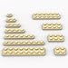 YUJHITP 300PCS Tan Bulk Plates Compatible with LEGO Small Base Plate Accessories for Building Age 6 - Image 2