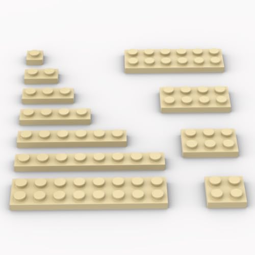 YUJHITP 300PCS Tan Bulk Plates Compatible with LEGO Small Base Plate Accessories for Building Age 6 - Image 1