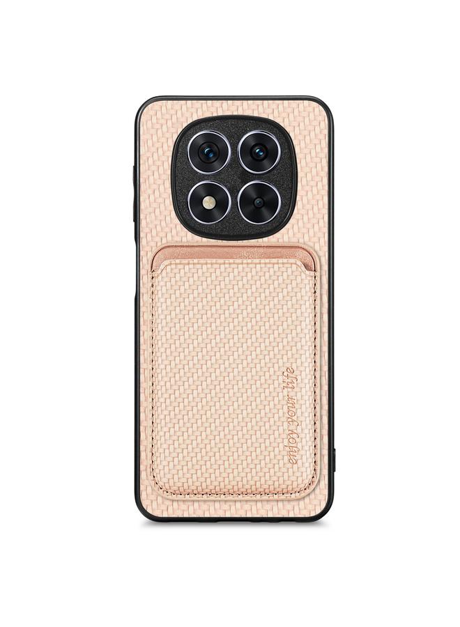 erorex Case For Xiaomi Redmi Note 14 5G Carbon Fiber Leather Card Magnetic Phone Case - Image 1