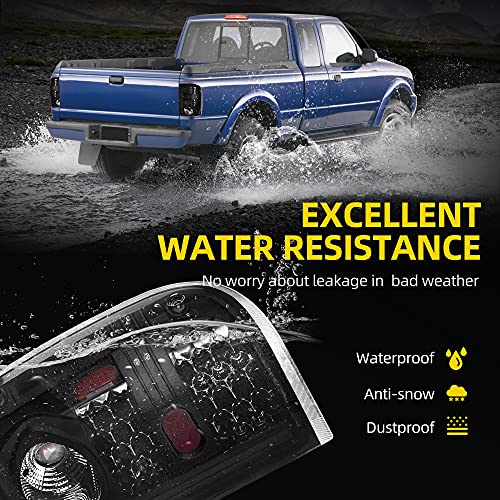 DWVO Tail Light Assembly Compatible with Ford Ranger 01-05 2001 2002 2003 2004 2005 Tail Lights Replacement LED Tail Lamps - Image 4