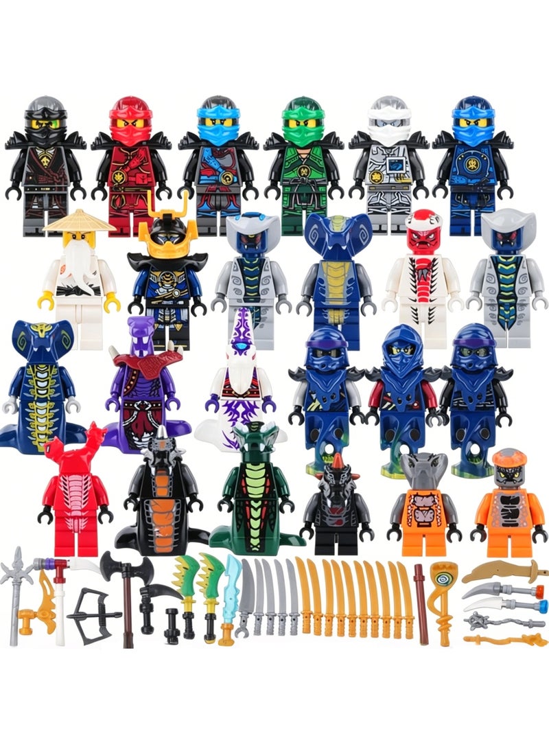 24-Pack Ninjago Minifigure Building Blocks Children's Educational Toys