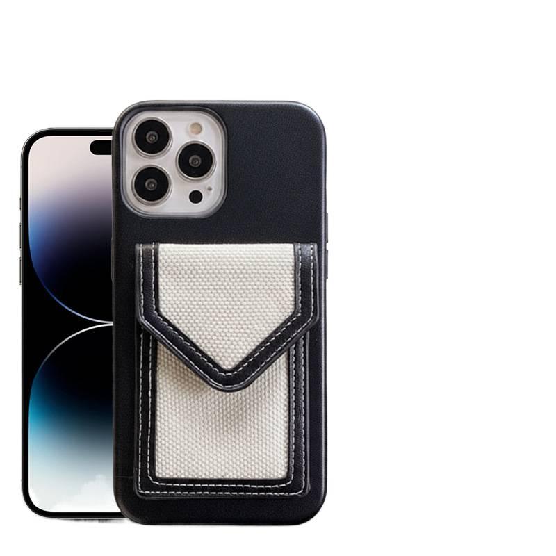 Protective Case | White Leather Texture | Shockproof Cover for iPhone 11 Pro | Card Holder - Image 2