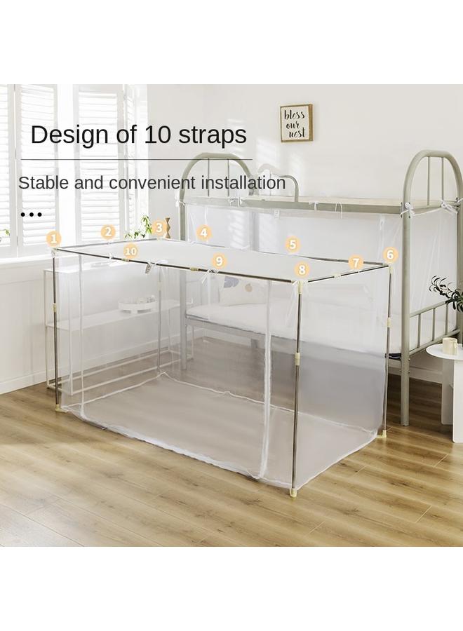 Bluejw Mosquito Net Student Dormitory All-inclusive Upper Shop 0.9 Zipper Closed One-piece Lower Shop Full Bottom 1.2 M - Image 2