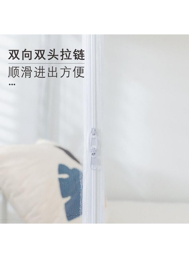 Bluejw Mosquito Net Student Dormitory All-inclusive Upper Shop 0.9 Zipper Closed One-piece Lower Shop Full Bottom 1.2 M - Image 4