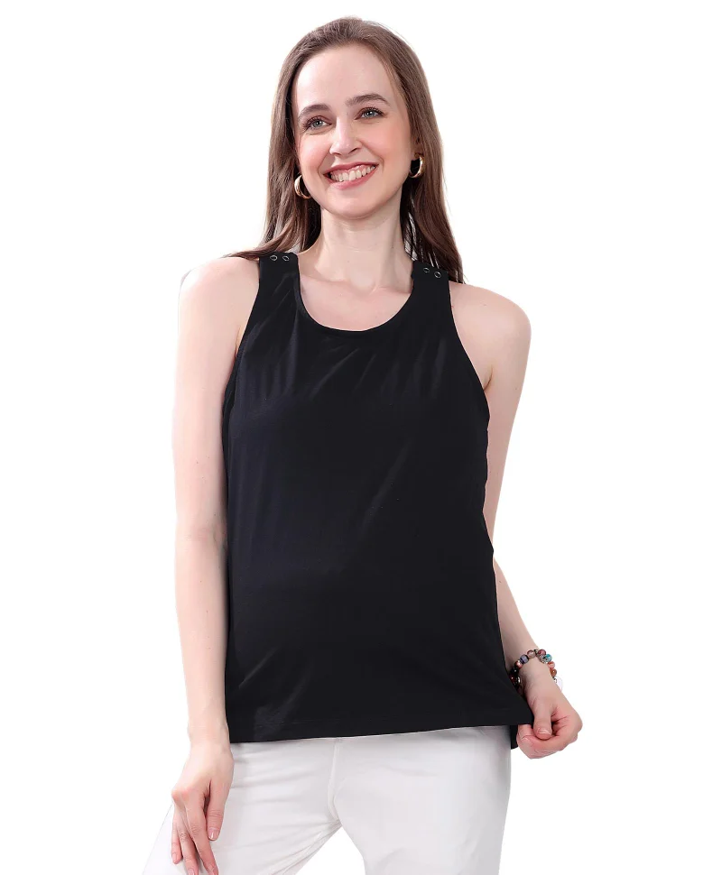 تامي م م ح Maternity Nursing Tank Top for women - Pack of 3
