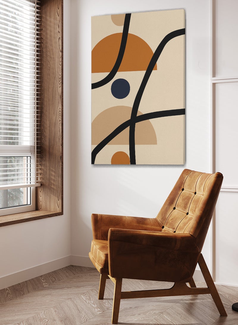 LOWHA Framed Canvas Wall Art Stretched Over Wooden Frame with Abstract Painting - Image 2