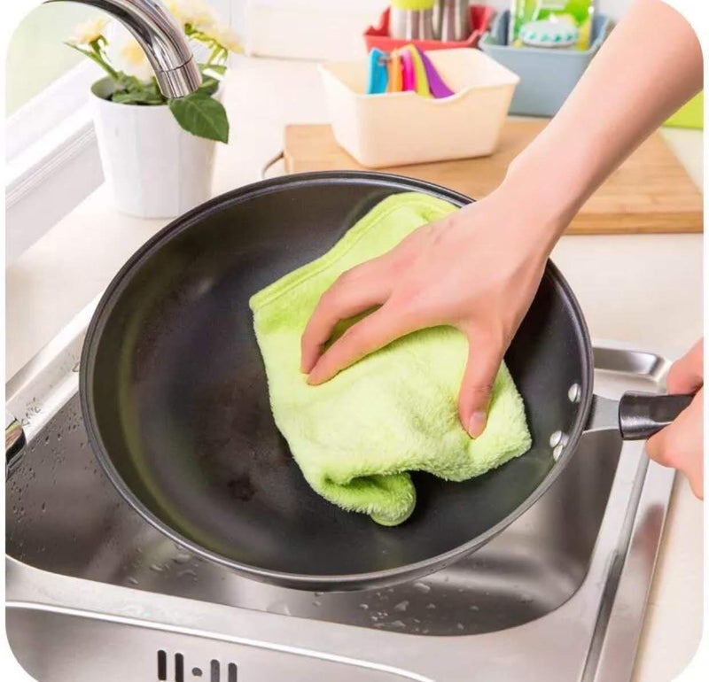 bosig® Cotton Hanging Kitchen Hand Towel | Micro Fiber Cotton Hanging Towels for wash Basin/Kitchen Napkin/Hand Towels wash Basin Multi Colour Set of 3 Pieces - Image 3