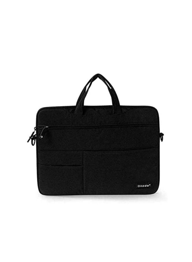 Okade Notebook Laptop Sleeve Bag Case Dual Zipper Pocket Carrying Handbag For Apple MacBook Air Pro Retina 13 & 13.3 inch Black - Image 2