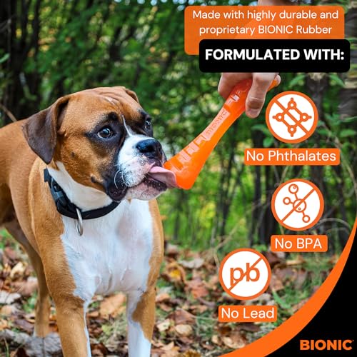BIONIC Urban Stick Dog Toy, Medium - Interactive Dog Chew Toy That Stands Up to The Toughest Chewers, for Dogs Between 15-35 lbs. (7-15 kg.) - Image 4