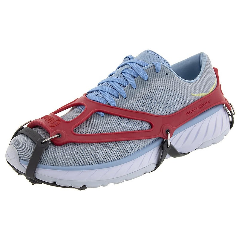 Kahtoola 1st Gen NANOspikes Footwear Traction for ICY Winter Road Running & Walking - Red - X-Small - Image 1