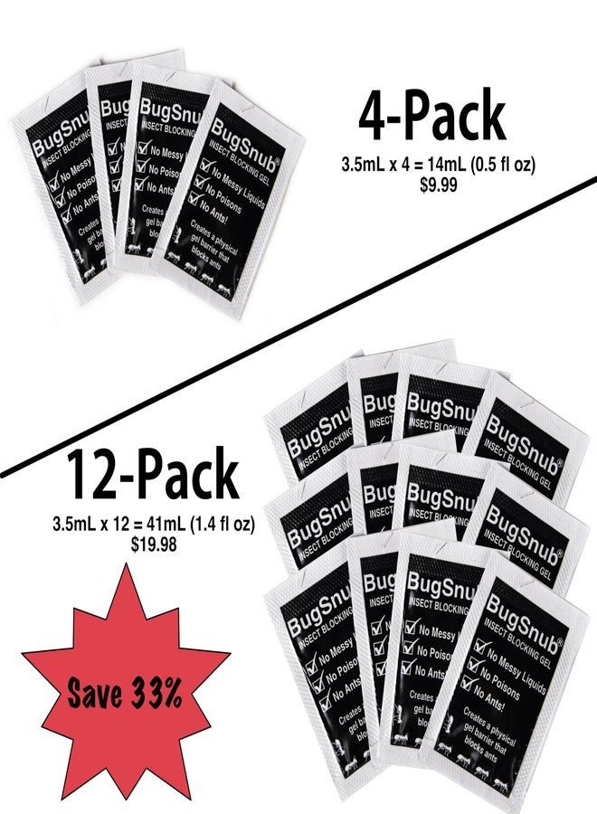 BugSnub Insect Blocking Gel (4-Pack), Moat Free Goopy Barrier That Blocks Ants from Pet Food Trays, Hummingbird Feeders and More, Long Lasting Indoor and Outdoor Use - Image 2