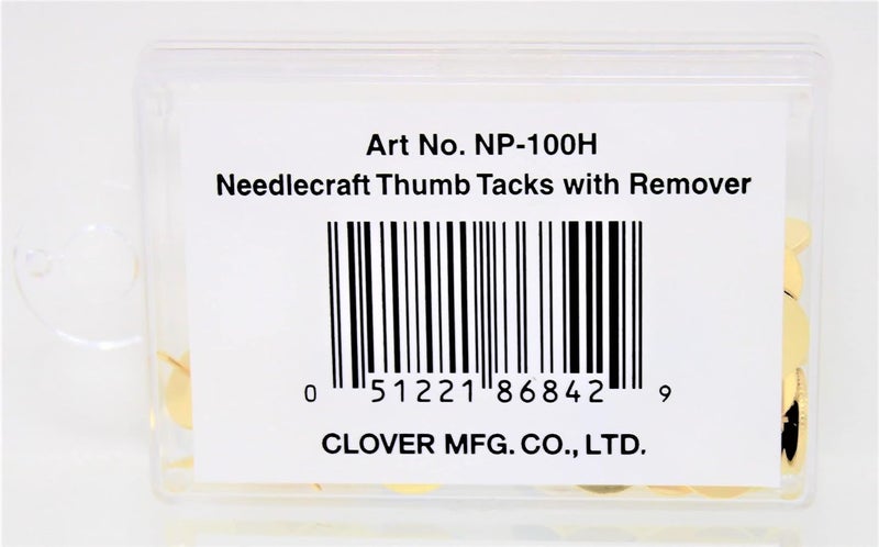 ã‚¯ãƒ­ãƒãƒ¼(Clover) NP100H 7/16'' Needlecraft Thumb Tacks and Remover - Image 2