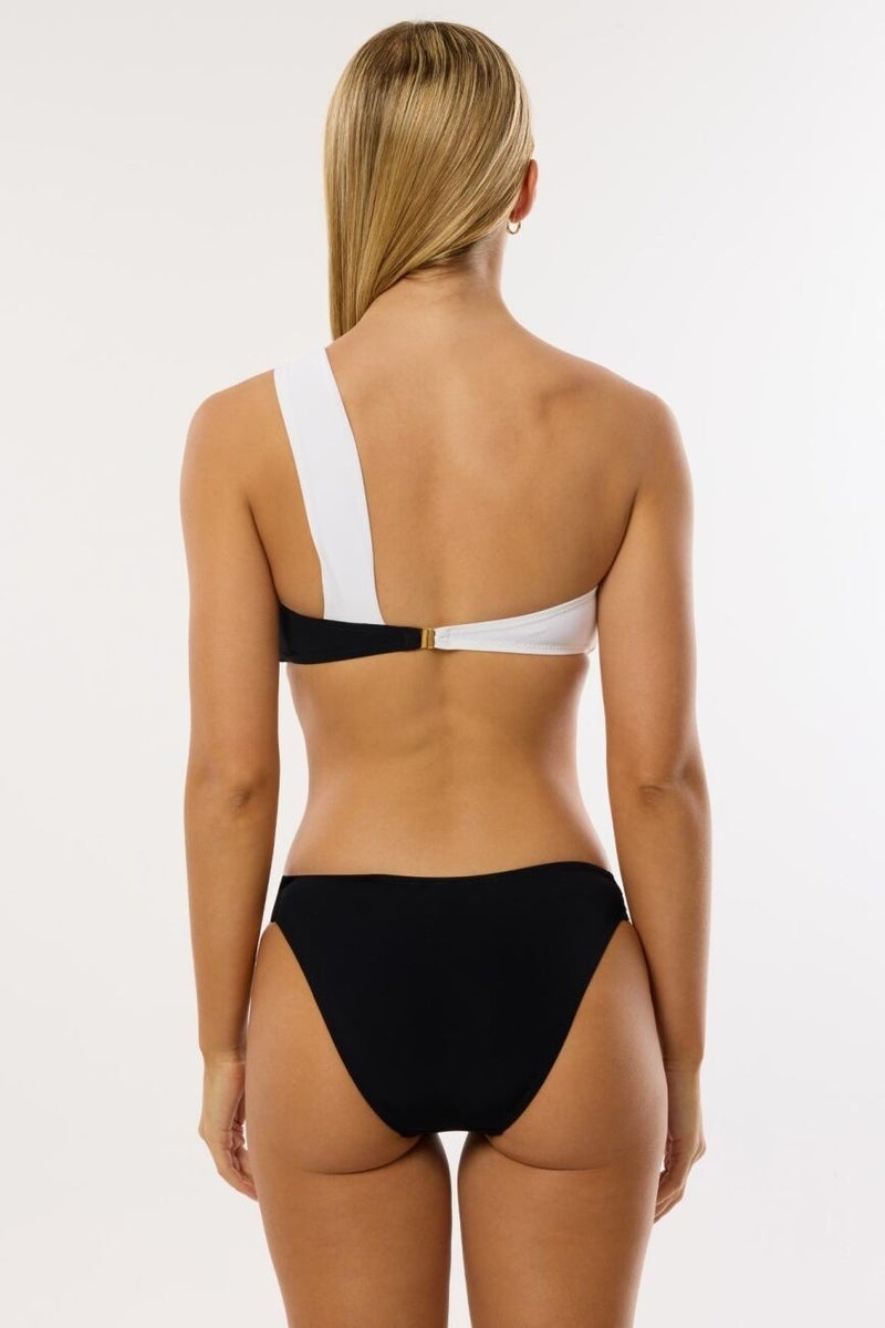 Ayyıldız 3403 Black and White One Shoulder Bikini Set  - Image 3