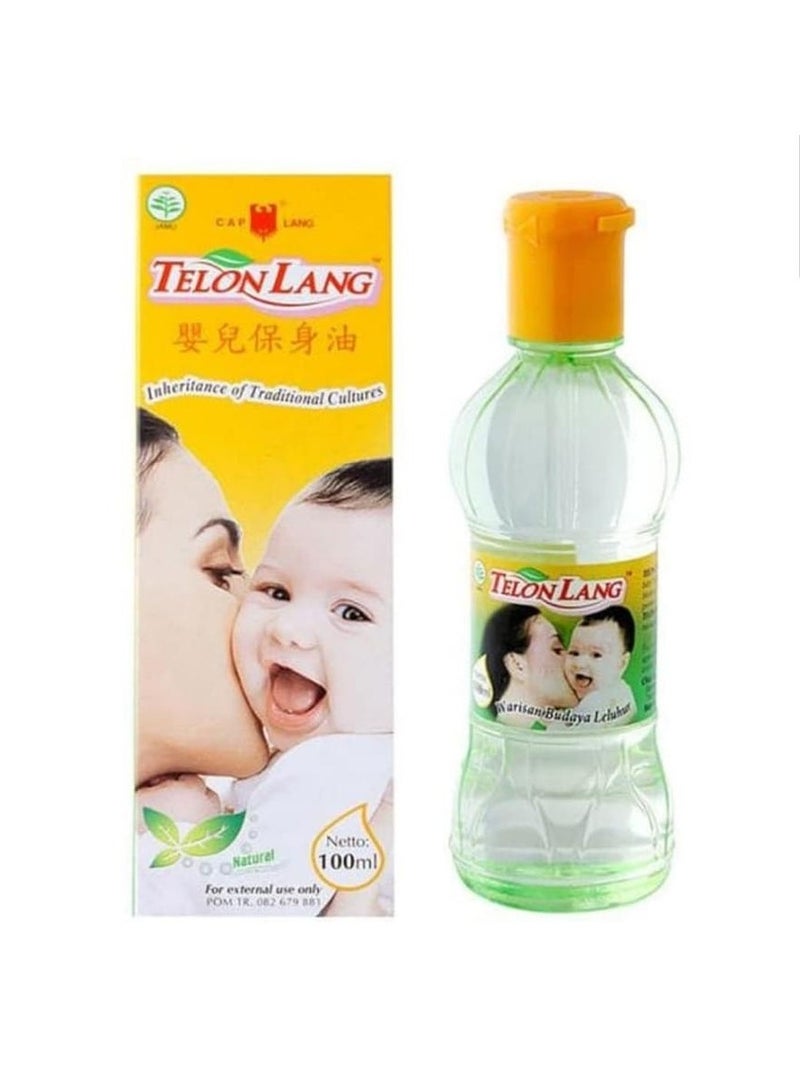 CAP LANG Baby oil 100ml leaves skin soft and smooth, ideal for sensitive skin