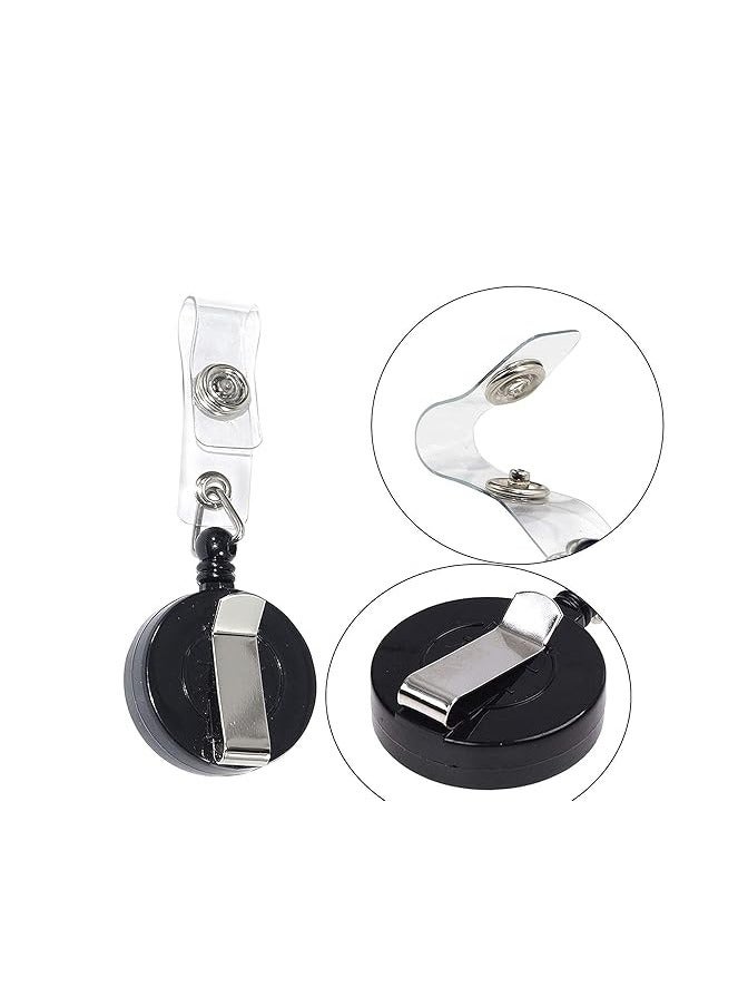 Terabyte ID Card Holder With Clip Black/Silver 5 pcs - Image 1