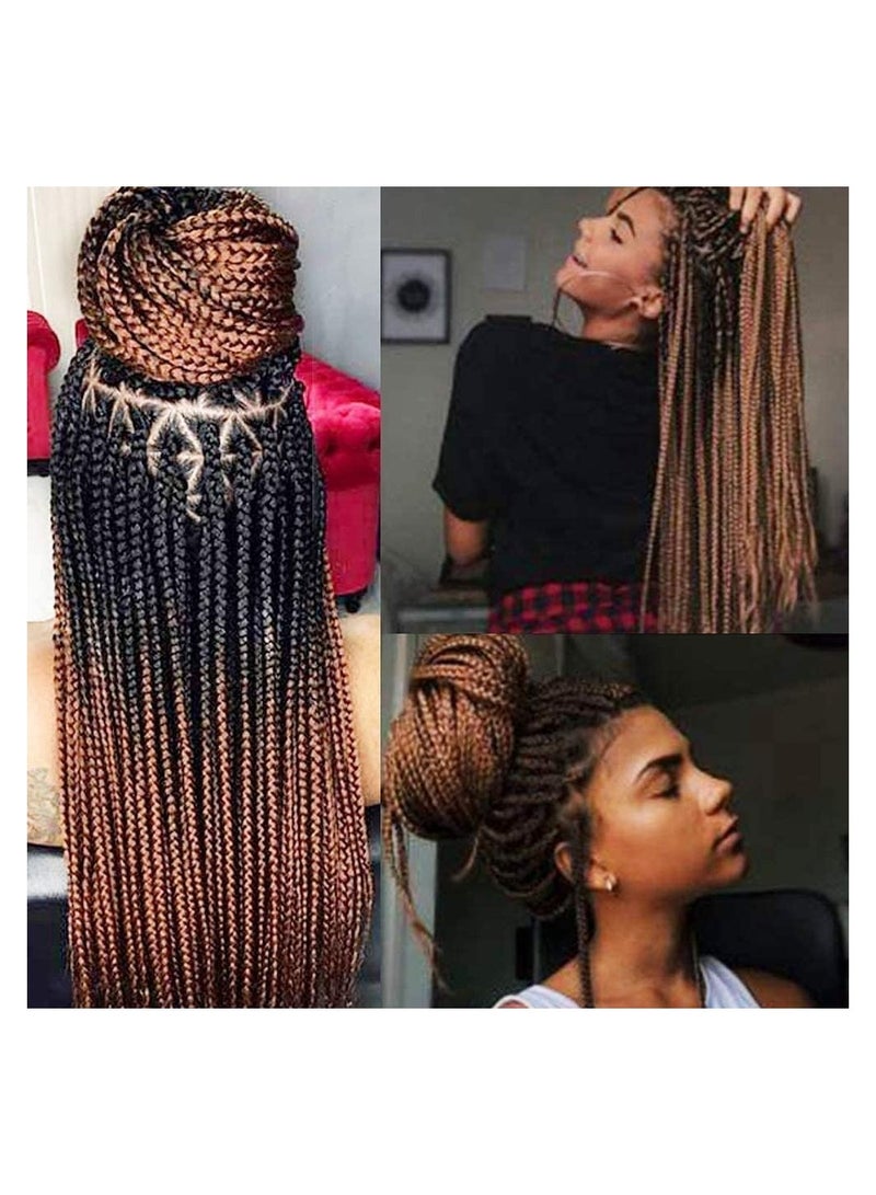 إستيل الضفائر الأفريقية وصلات الشعر، وصلات شعر كروشيه تجديل الشعر الاصطناعية تجديل الشعر ارتفاع درجة الحرارة الألياف الاصطناعية ياكي جامبو تجديل الشعر (3 قطع،... - Image 5