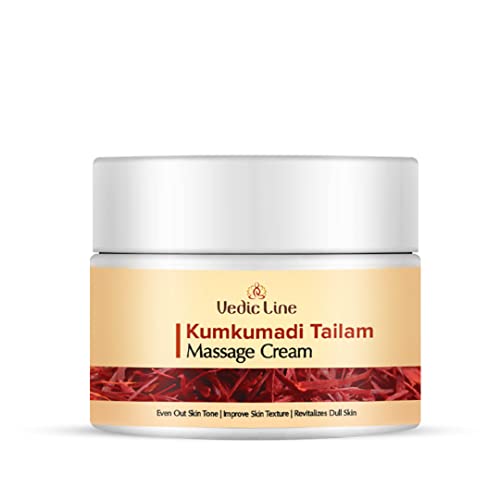 Vedic Line Vedicline Kumkumadi Tailam Face Cream Improve Skin Elasticity & Texture With Almond Oil And Argan Oil For Skin Rejuvenation, 100ml - Image 1