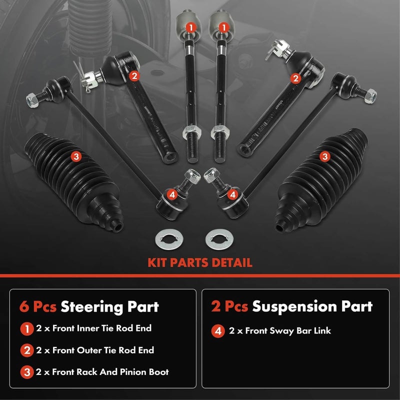A-Premium Control Arm Kits for Nissan Murano 2005-2007 - Image 3