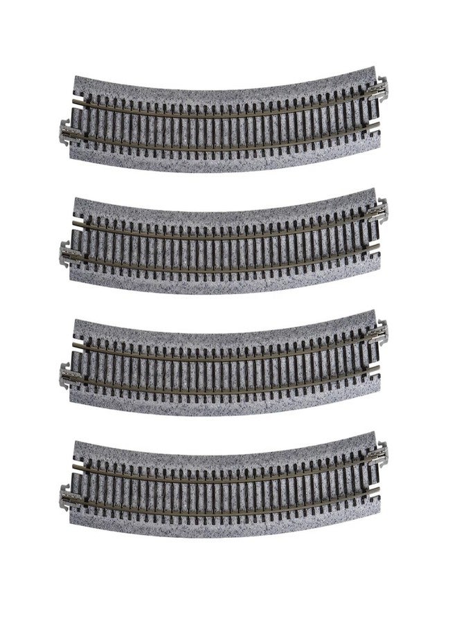 Kato USA Model Train Products Unitrack, 718mm (28 1/4") Radius 15-Degree Curve Track (4-Piece) - Image 2