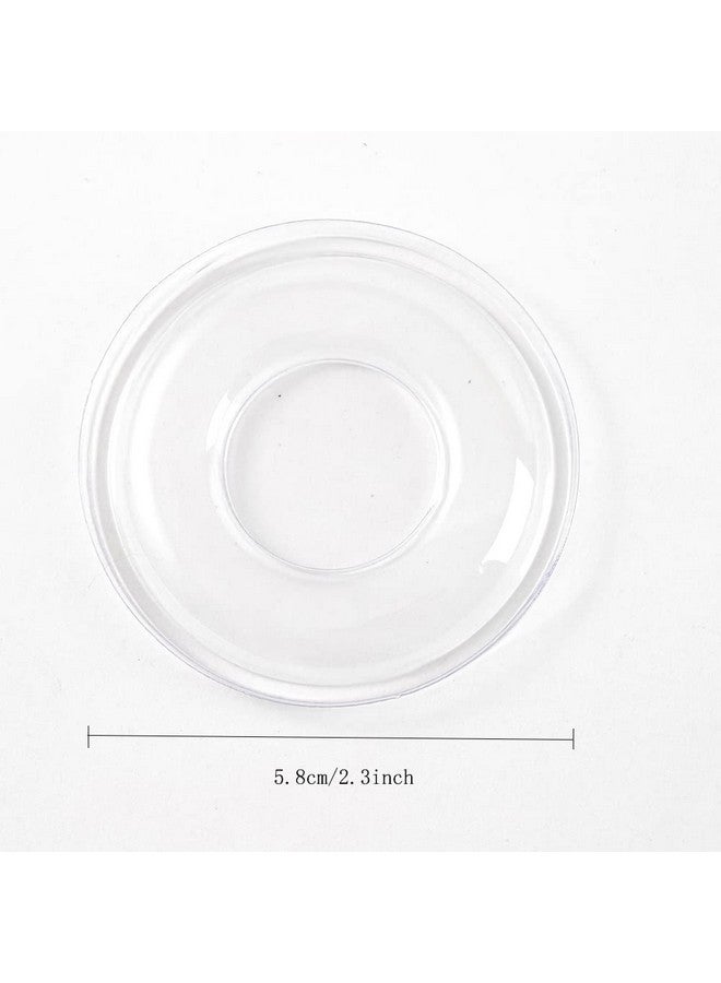 JYHi 100 Pack Round Transparent Eyelash Trays Plastic Mink Lash Trays for Storage Lash Case Holder Packing Box Empty - Image 3