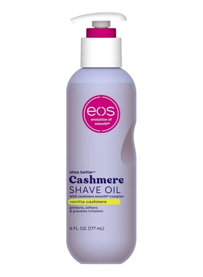 eos Shea Better Cashmere Skin Shave Oil- Vanilla Cashmere Scented, 6 fl.oz(177ml) - Image 1