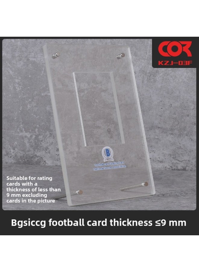 Game King PSA Baokemeng BGS Rating Card CCG Gongbo Card Star Card Exhibition Desktop Vertical Display Stand-Color:KZJ03F(BGS Football Card Thickness Within 9mm)  - Image 1