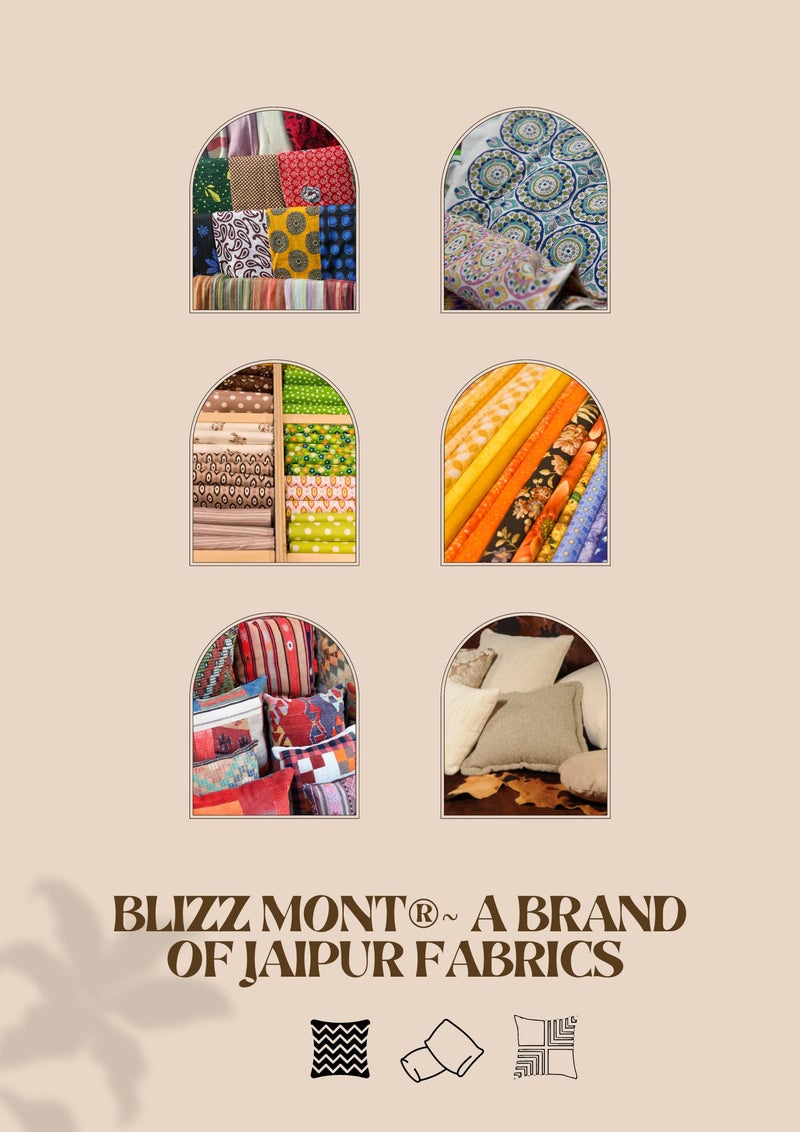 Blizz Mont by Jaipur Fabrics | 100% Cotton Badmeri Print Double Bedsheet with 2 Pillow Cover Set | 100% Fast Colour | Size- 100 x 108 Inch- (Design 1)-C - Image 3