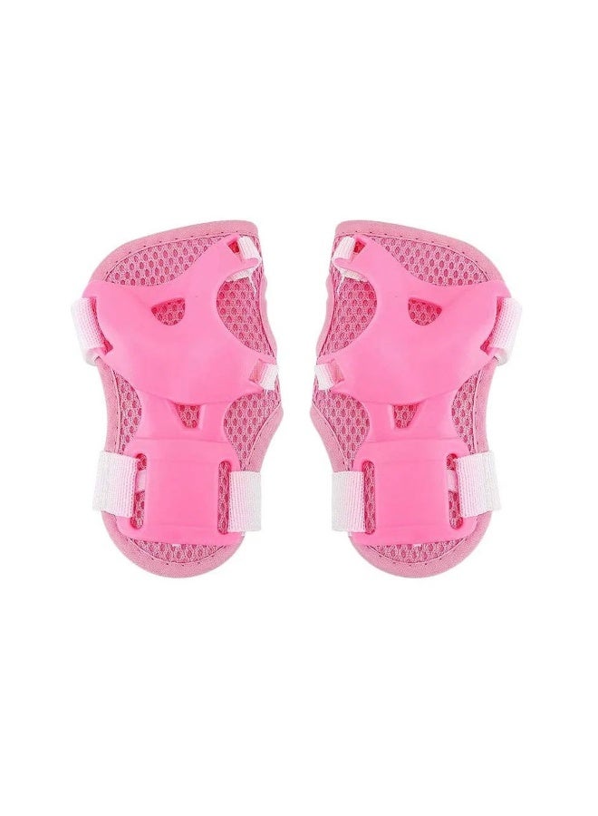 Spartan Knee Elbow and Wrist Protective Set Medium – Pink | Foam Cushion with Hard Slide Caps | Soft Fleece Liner | Flex Velcro Straps | Youth Size M (10+Years) Multi‑Sport Safety Gear SP‑9016 - Image 2