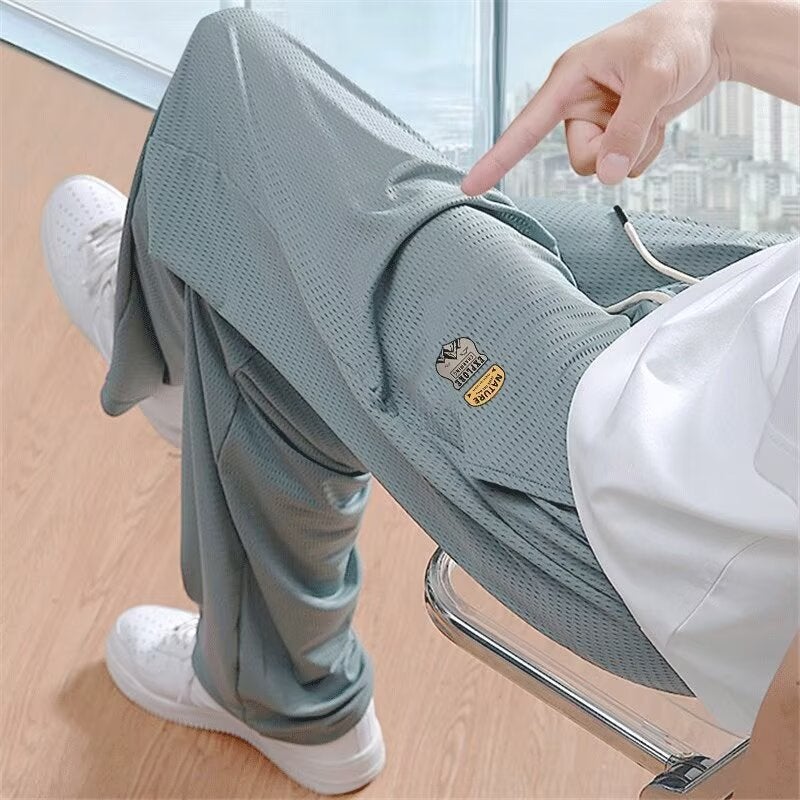 American Style Men'S Pants Spring High Street Trendy Brand Outdoor Pants Summer Loose Straight Casual Long Pants - Image 3