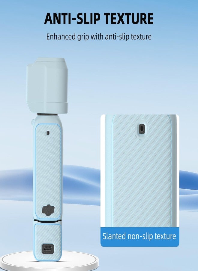 BRDRC Pocket 3 Silicone Cover, Protective Case Lens Protector Scratch-Resistant Sleeve Skin Compatible with DJI OSMO Pocket 3 Creator Combo Accessories(Purple) - Image 4