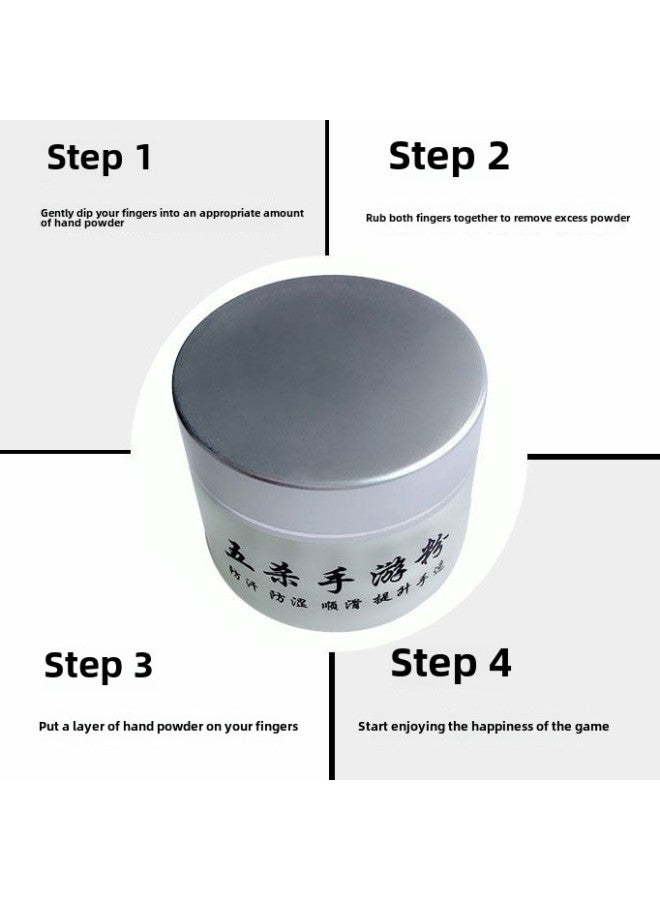 Five Killer Travel Powder Sweat-proof Chicken Eating Artifact King Walking Rocker Mobile Phone Game Handle Sweat-proof Finger Set Walking Hand-Product Color:Smooth Hand Speed Powder Tall Bottle - Image 5