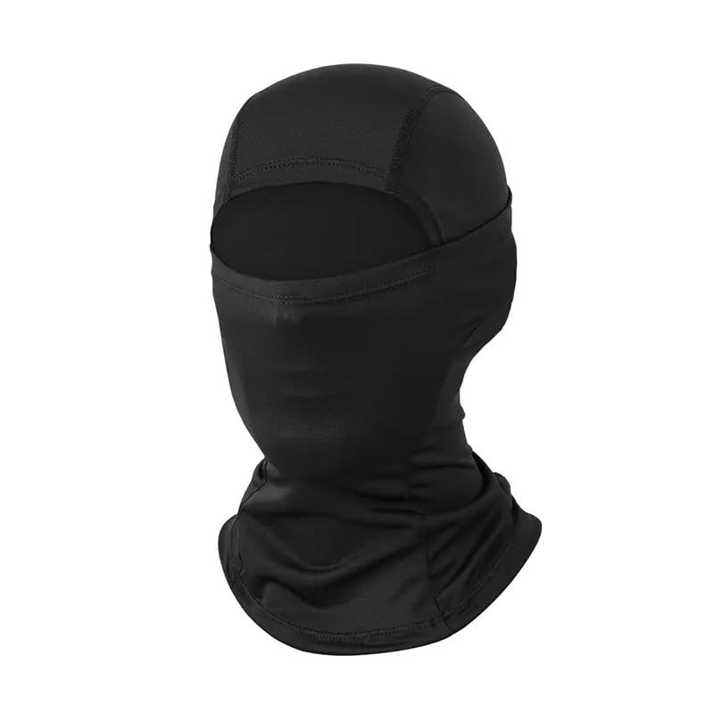 SEFLICA® Full Face Helmet Mask for Bikers in Riding UV Protected, Balaclava, Black Mask for Bike Riding and Cycling Accessories Mas k for Men & Women (in, Alpha, Free Size, Big, Black) - Image 1