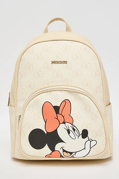 R&b Minnie Mouse Print Backpack