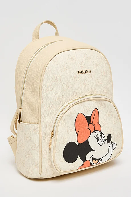 R&b Minnie Mouse Print Backpack