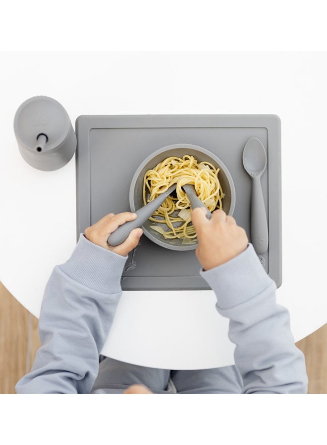 ازبيز EZPZ - أدوات الطعام السعيدة - رمادي - Image 5