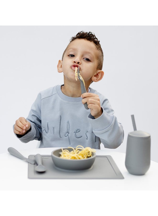 ازبيز EZPZ - أدوات الطعام السعيدة - رمادي - Image 4