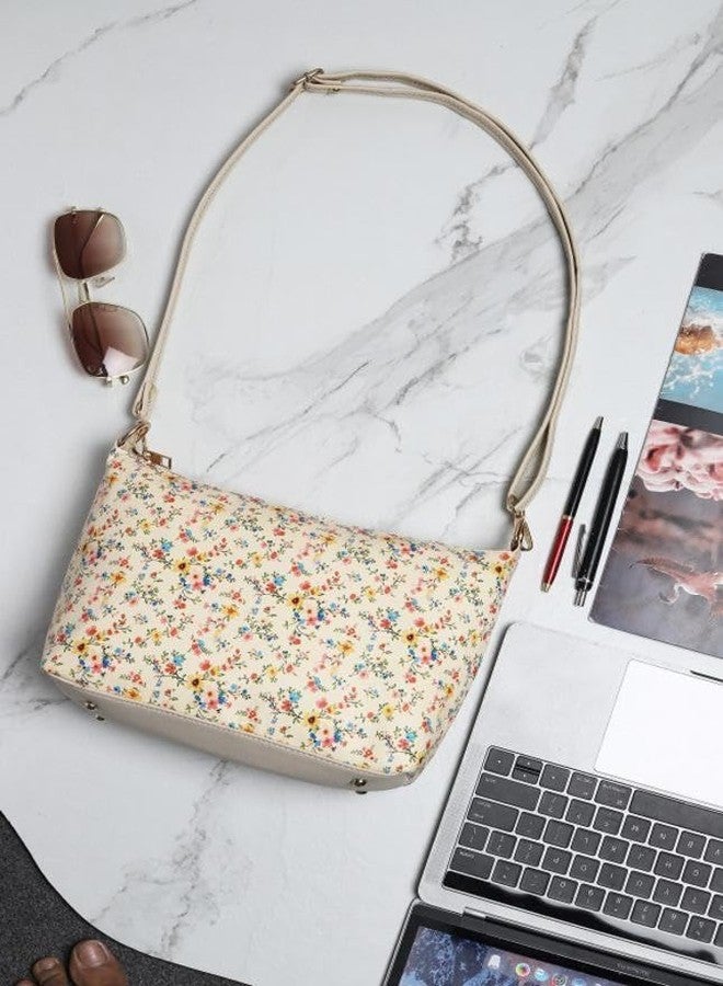 Vintage Beige Sling Bag - Image 2
