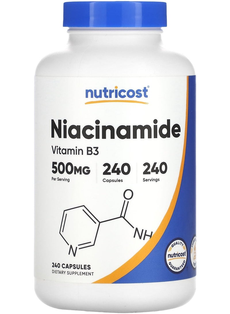 Nutricost Niacinamide, 500 mg, 240 Capsules