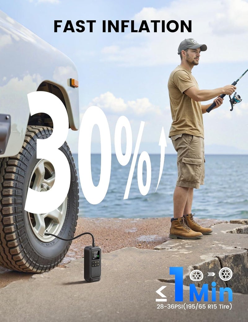 Lamicall Car Tyre Inflator Air Compressor - Image 4