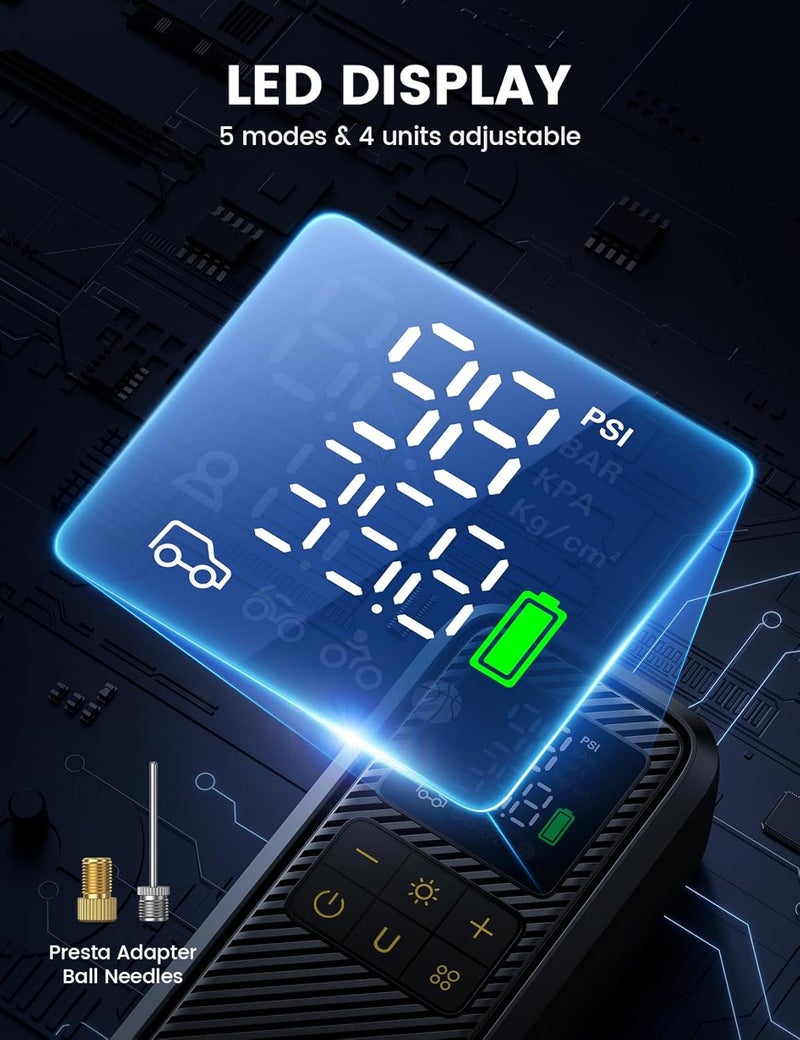 Lamicall Car Tyre Inflator Air Compressor - Image 5