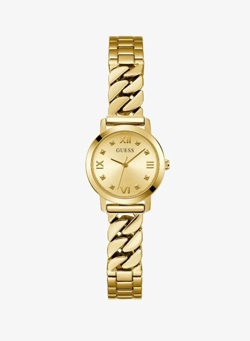 Guess Ladies Gold Tone Analog Watch