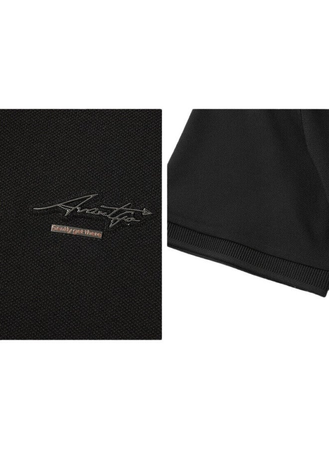 HLA Men'S Short Sleeve Polo Shirt Summer Light Business Fashion Series Cool Short Sleeve Men - Image 1