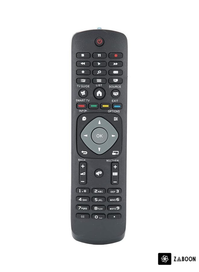 Zaboon Replacement Remote Control For Philips LCD/LED/Smart TV Black